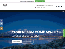 Tablet Screenshot of nudgerealestate.com